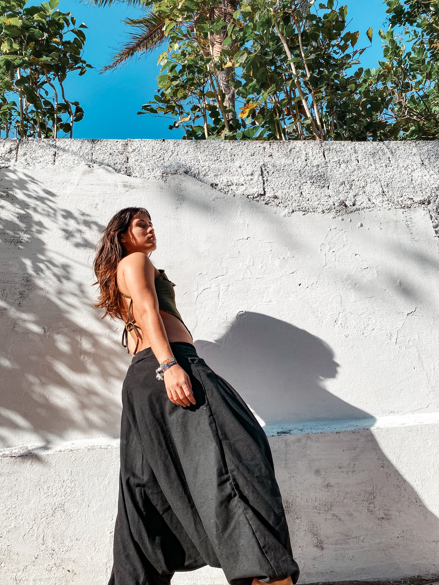 Calça Goa Shiva - Linho Preto