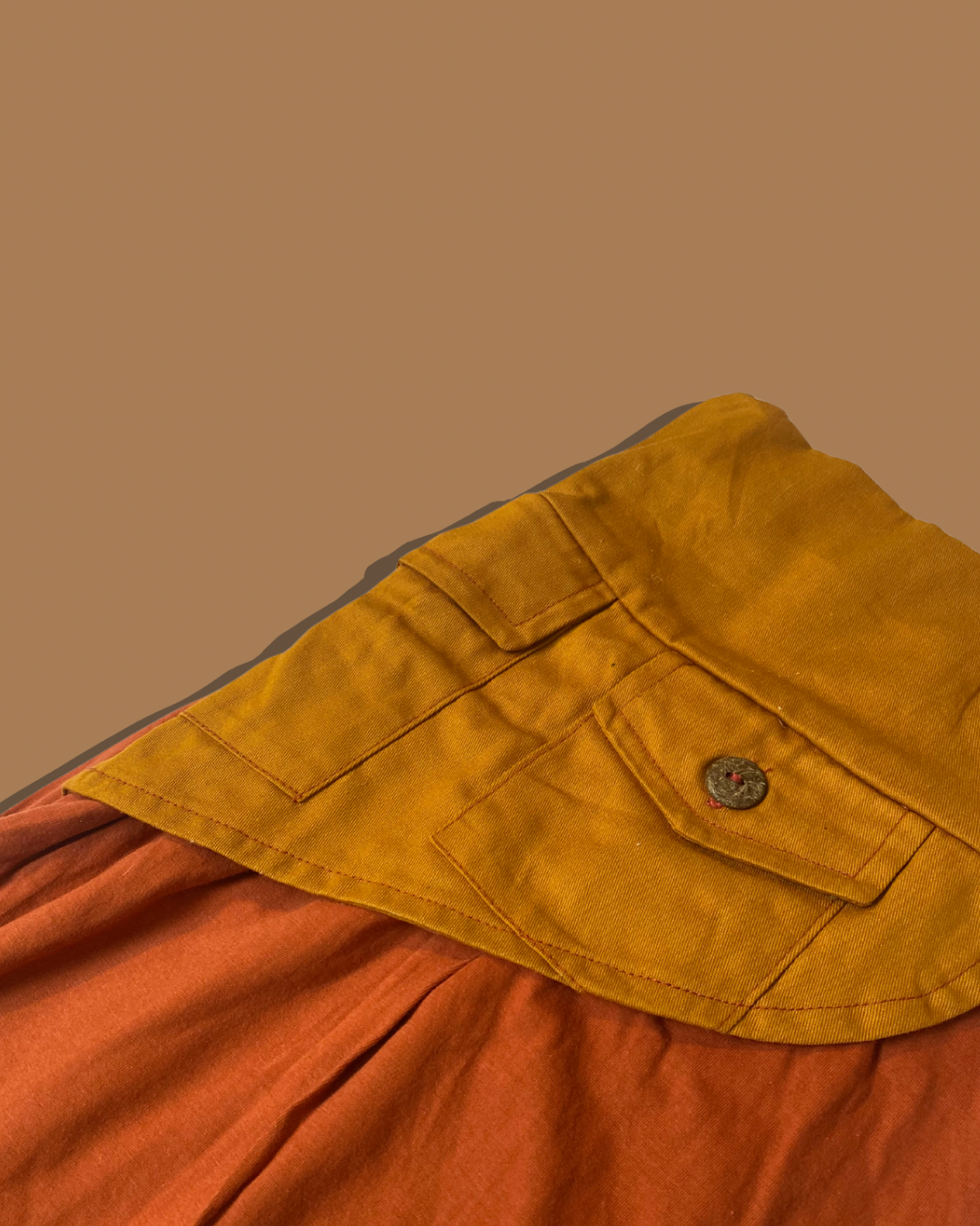 Calça Thai com Cartucheira - Cobre com terra (BAZZAR)