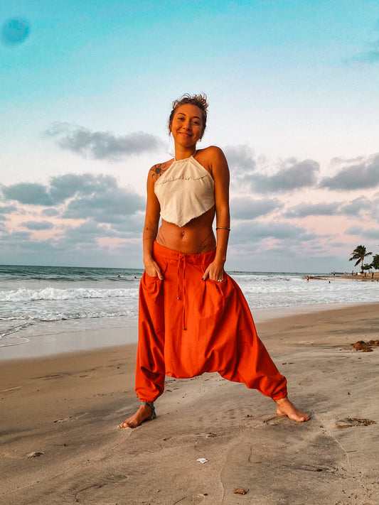 Goa Shiva Pants - Copper Linen