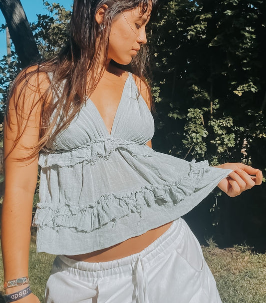 Blusa Lótus - Verde Jade