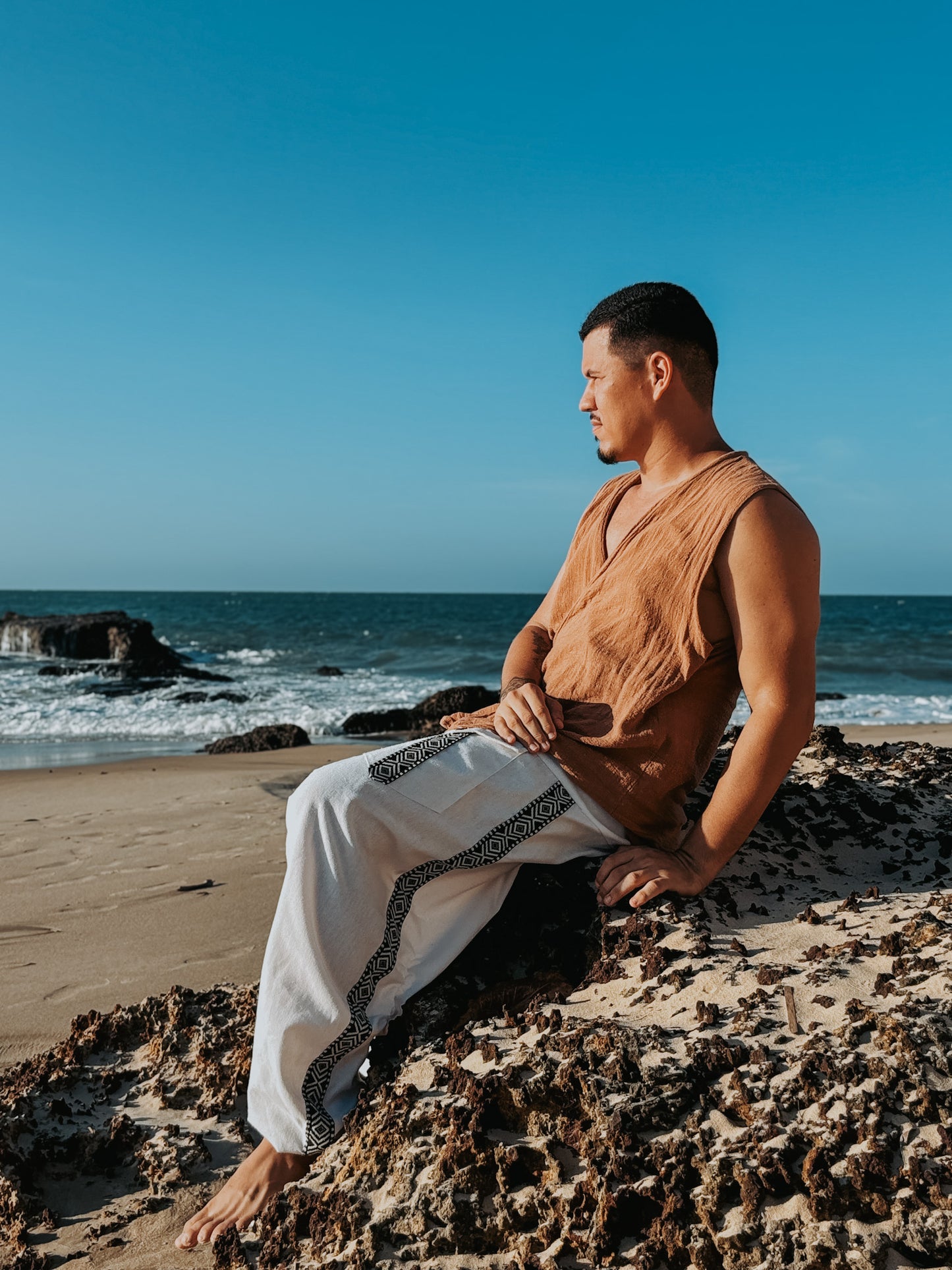 Calça Aladim - Linho Branco