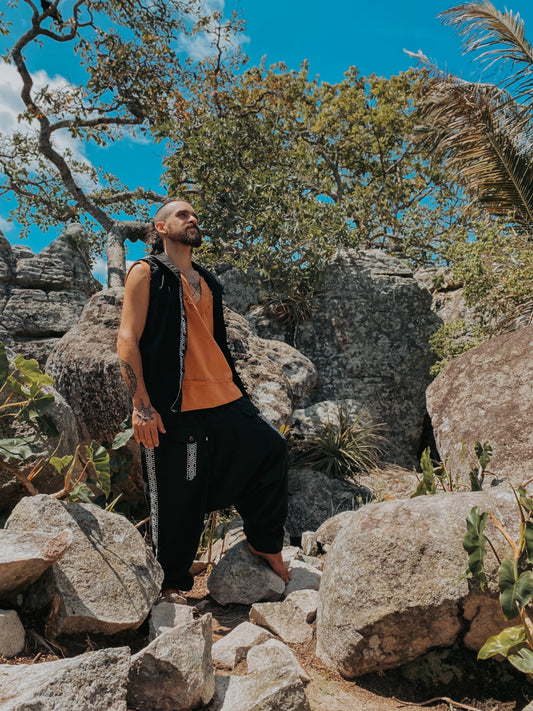 Calça Aladim - Linho Vinho