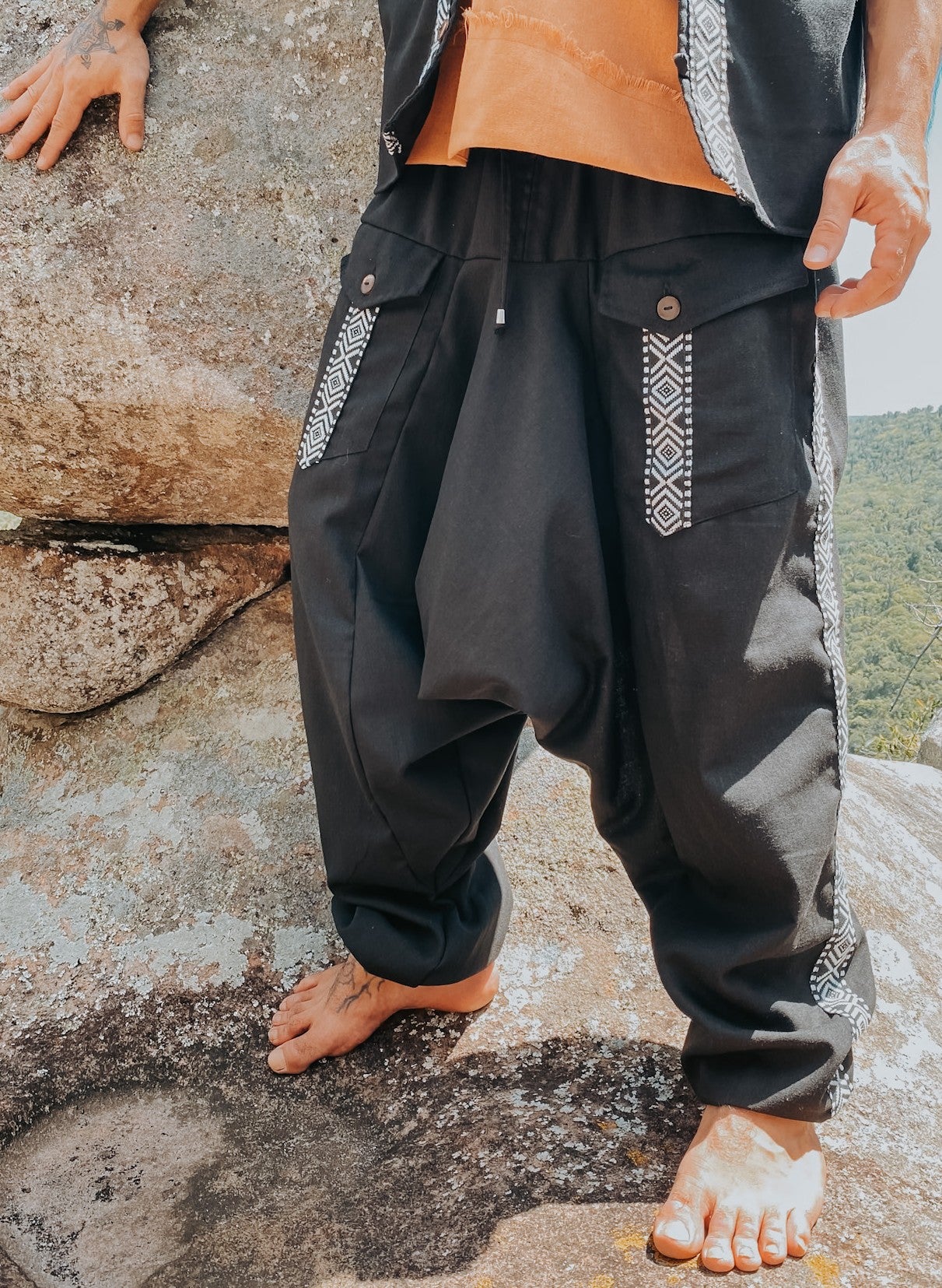 Calça Aladim - Linho Vinho