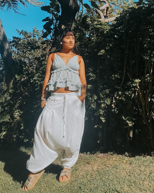 Calça Goa Shiva - Linho Branco