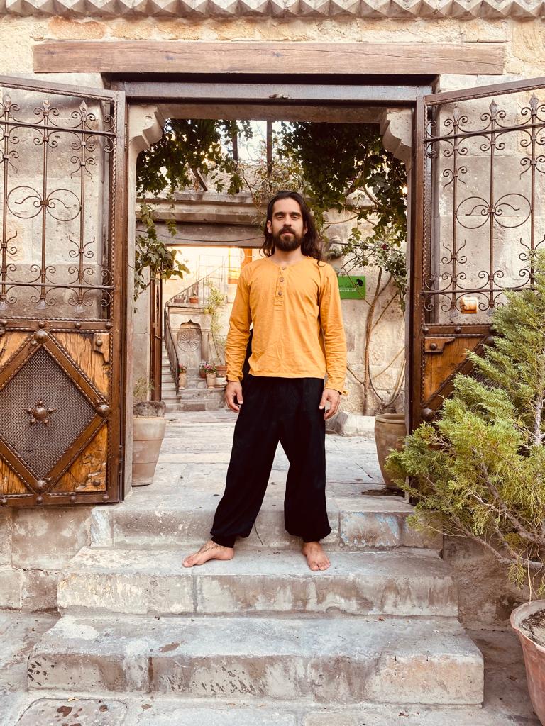 Hindu Pants in Cotton Fabric - Ivory