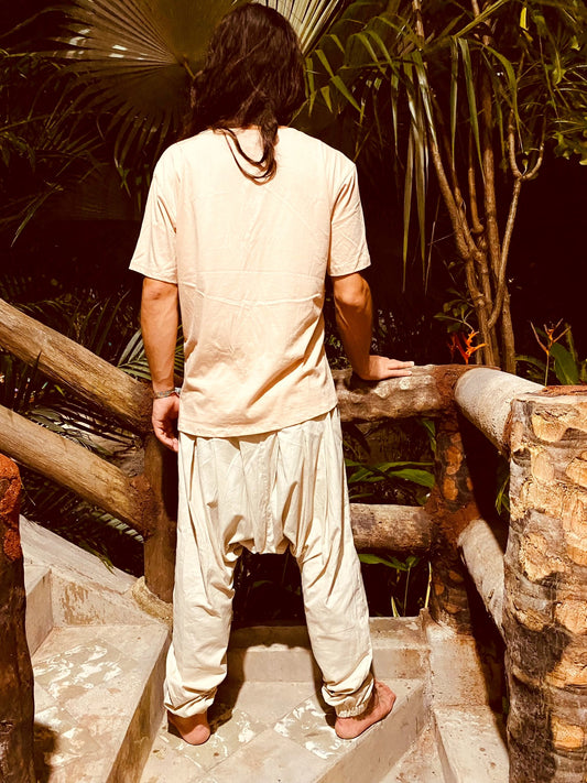 Calça Om Shiva - Linho Cru