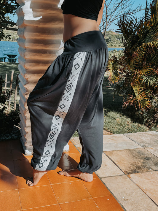 Calça Thai Ganesha - Chumbo