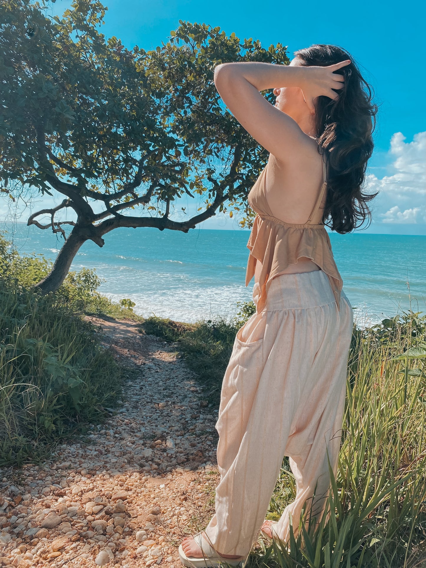 Blusa Kali - Viscose Bege