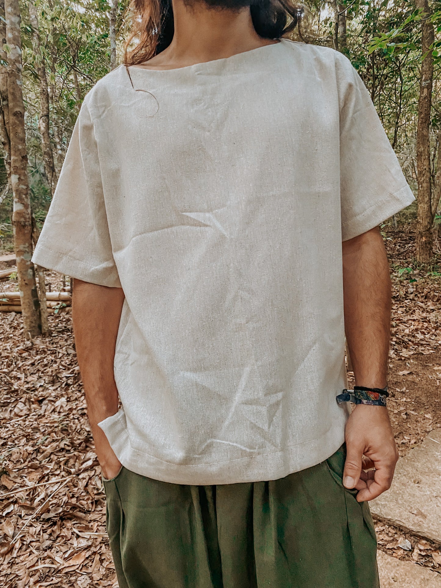 Camisa Canoa Oversized - Linho Cru