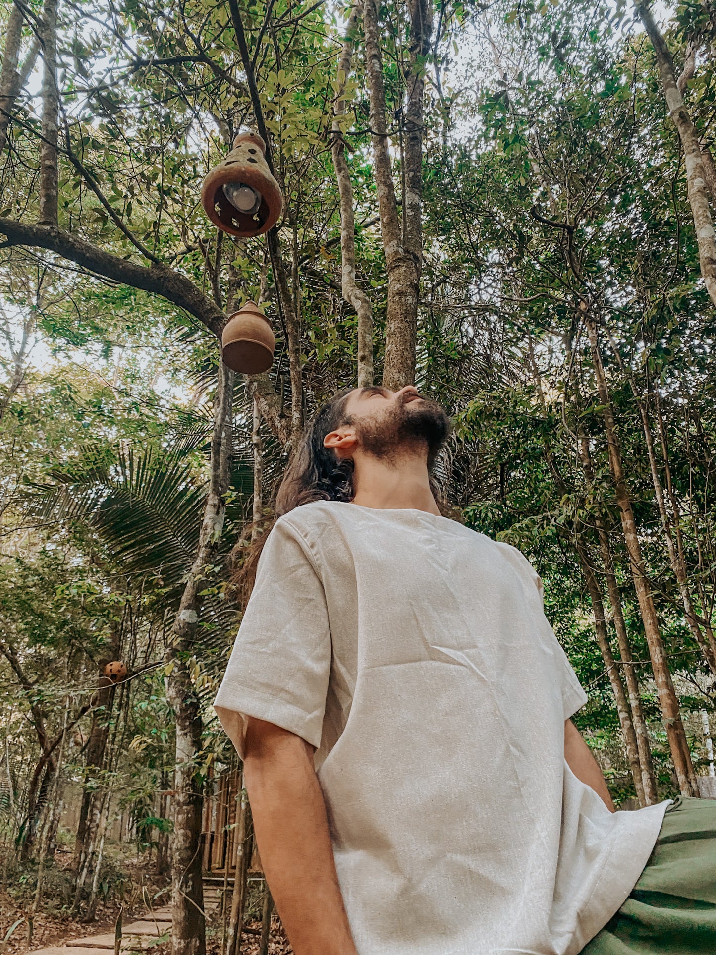 Camisa Canoa Oversized - Linho Cru