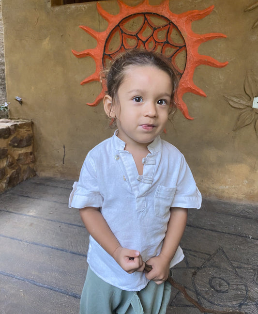 Camisa Zen - Linho Branco