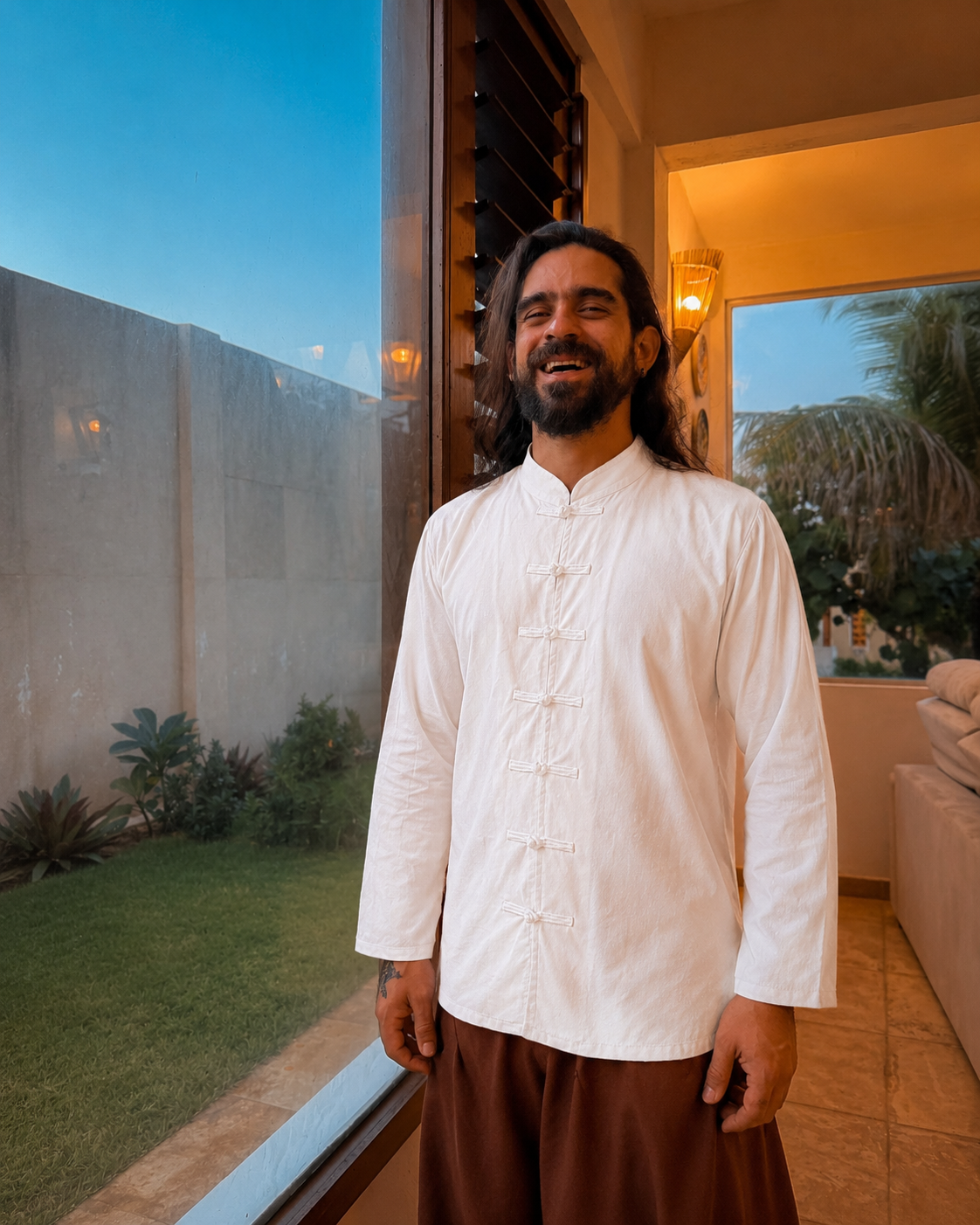 Camisa Zen Buddha - Branca