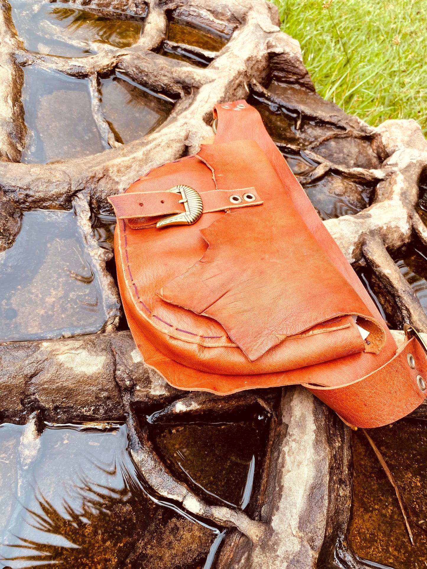 Cartucheira de Couro - Bolso Único Orgânico