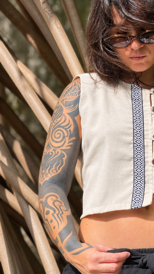 Cropped Electra - Linho Cru