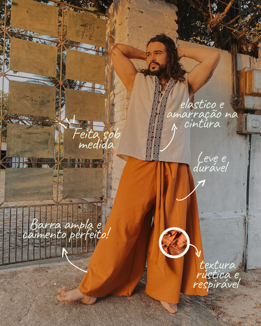 Goa Shiva Pants - Raw Linen