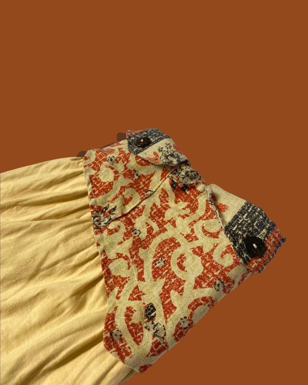 Calça Thai com Cartucheira em Linho - Bege (BAZZAR)