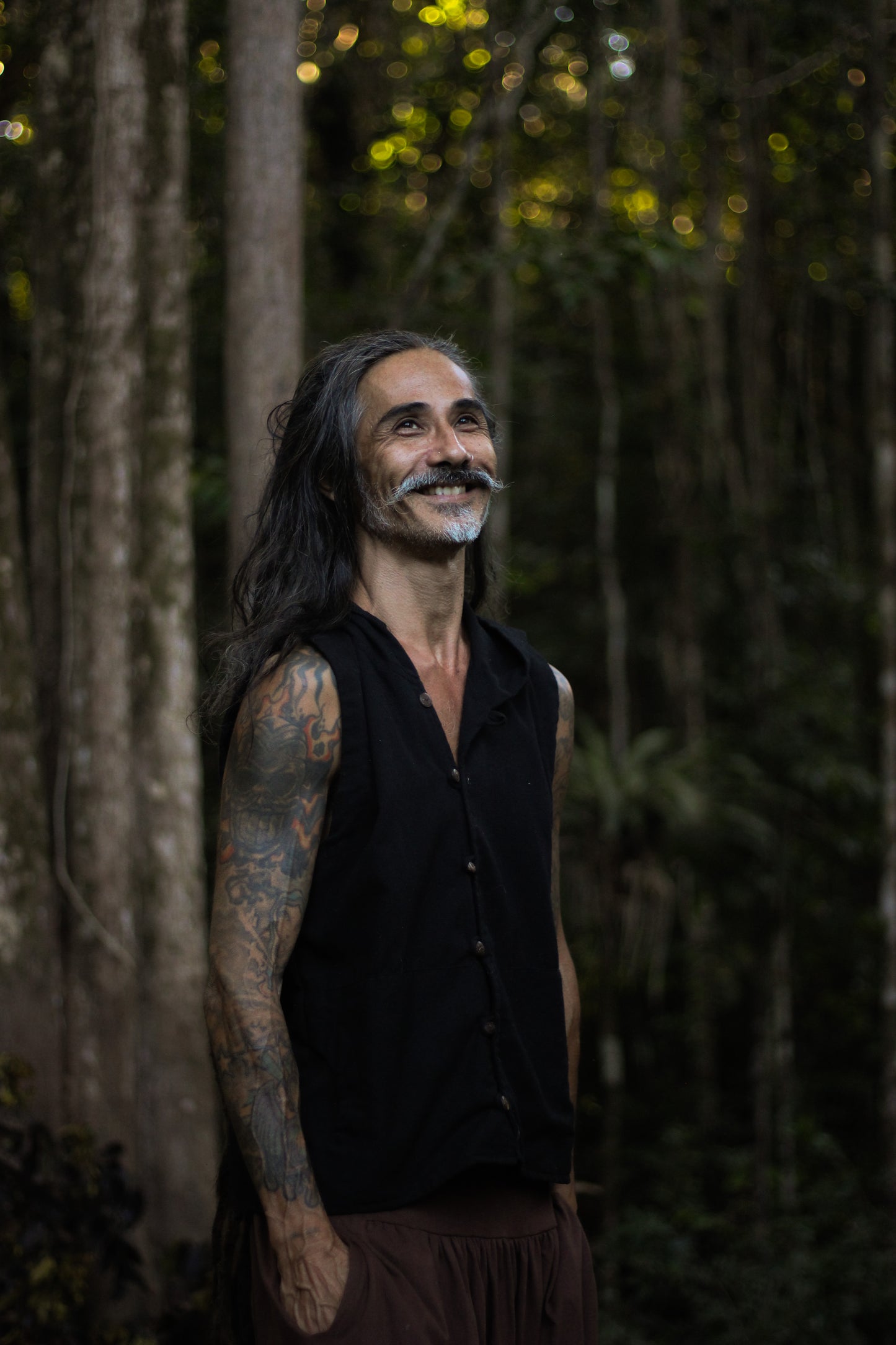 Samurai Vest - Raw Linen