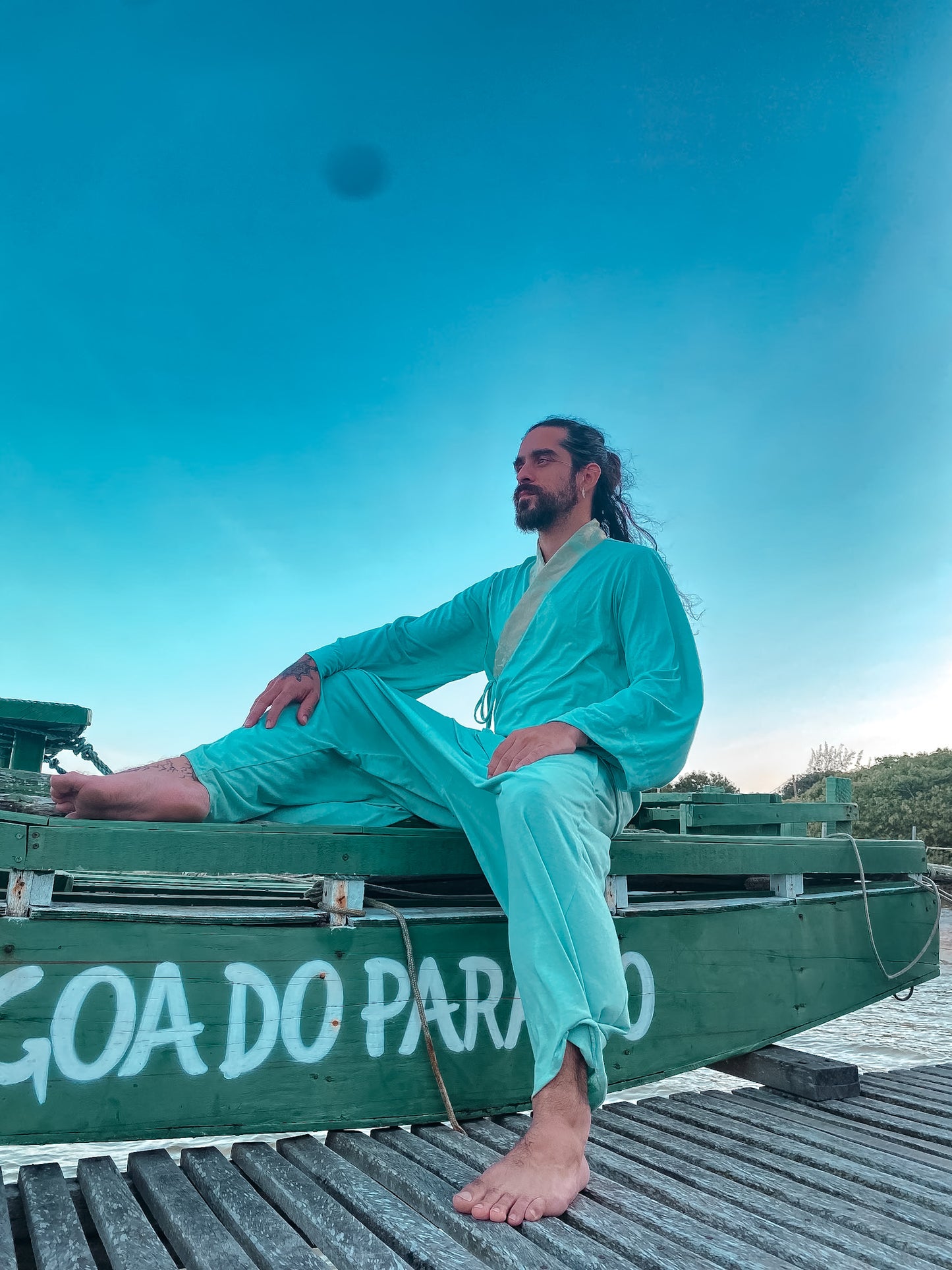 Kimono Zen - Verde Absinto Ecológico