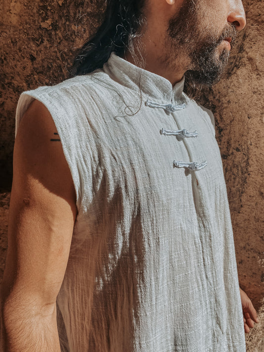 Oversized Canoe Shirt - Ecological White