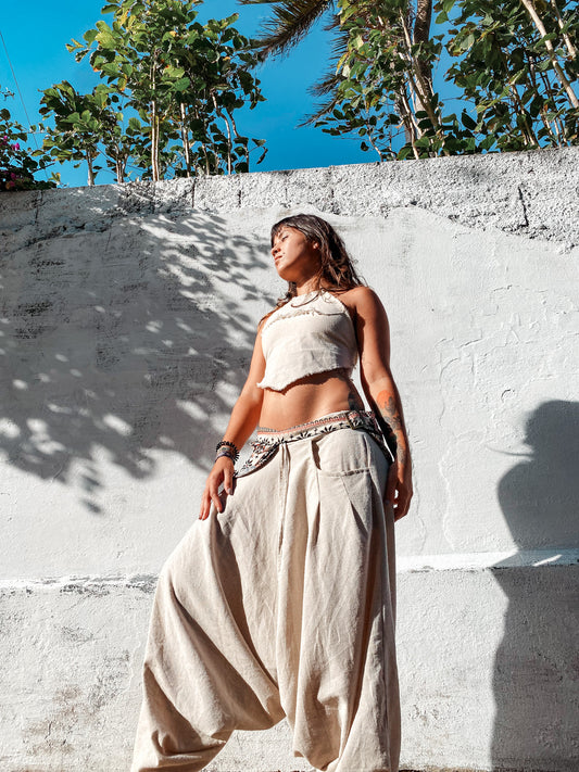 Goa Shiva Pants - Raw Linen
