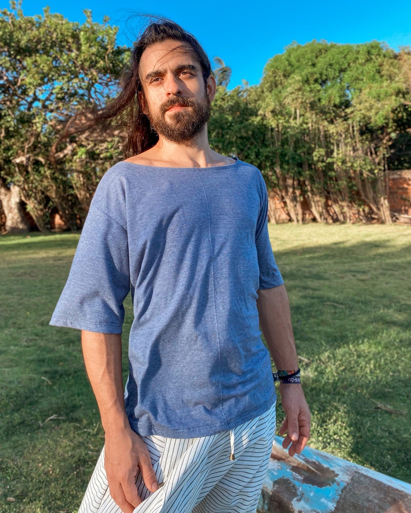 Oversized Canoe Shirt - Ecological White
