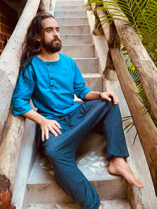 Camisa Brahma - Azul Petróleo