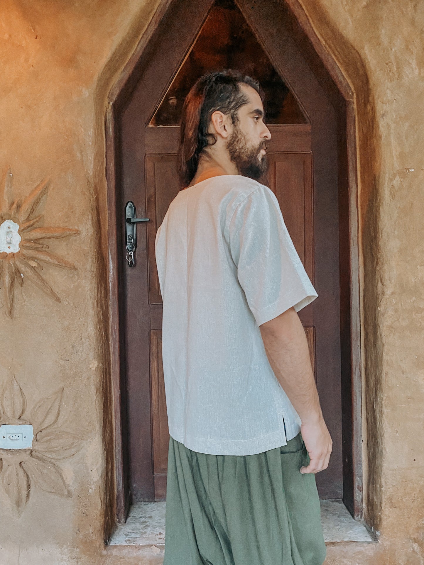 Camisa Canoa Oversized - Linho Cru