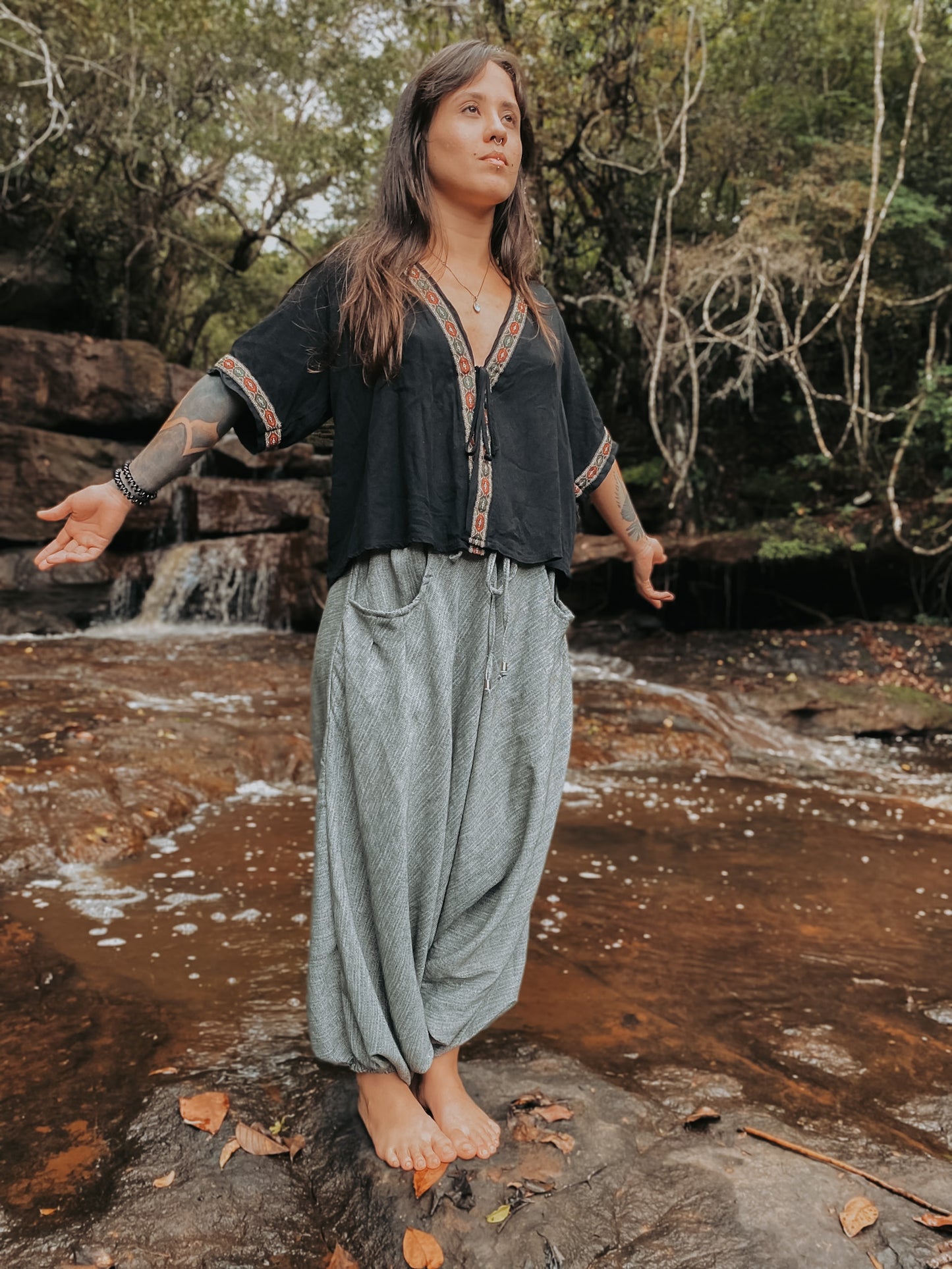 Bata Zen - Preta com Fita Turca