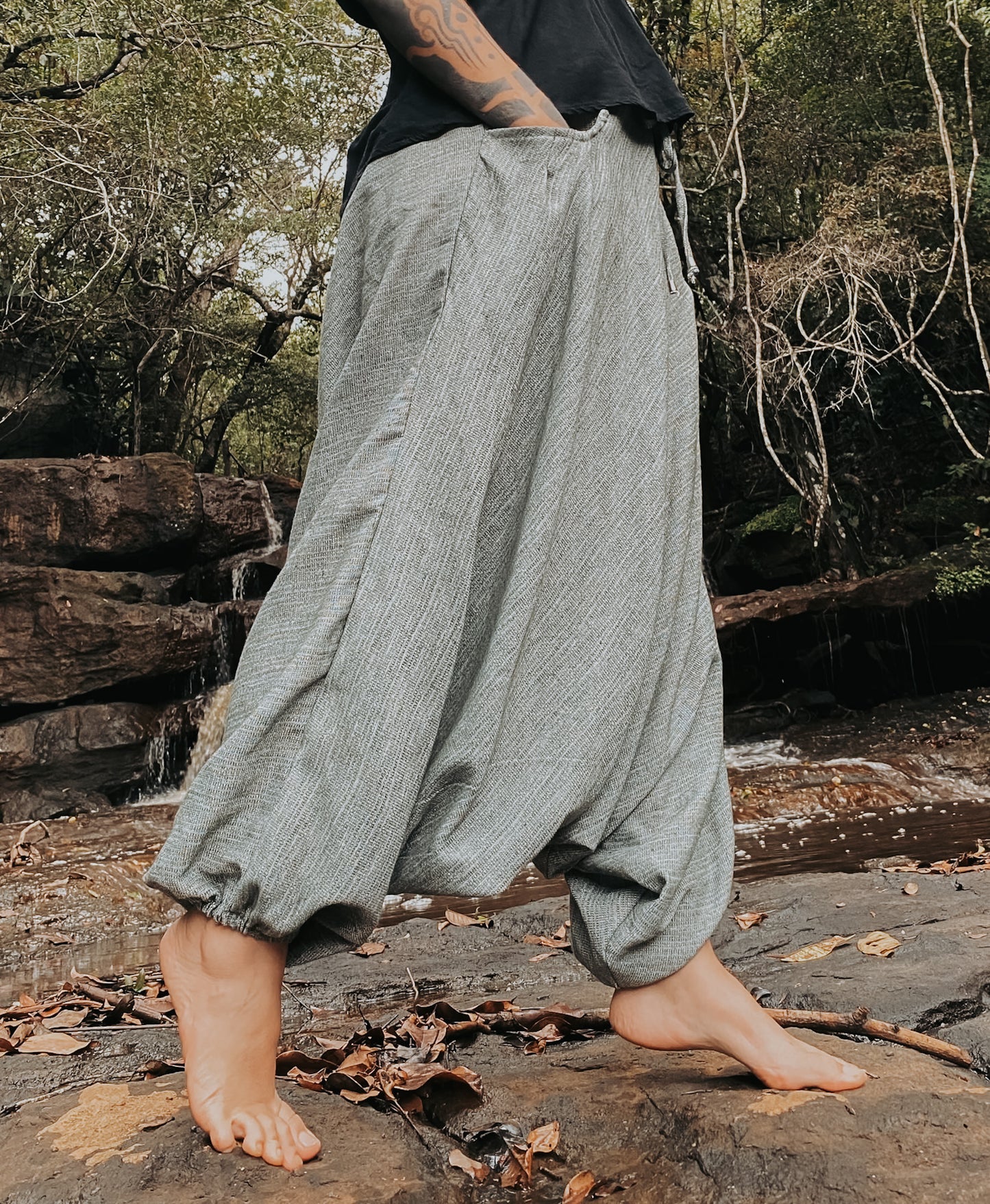 Calça Goa Shiva - Grafite Verde Ecológico