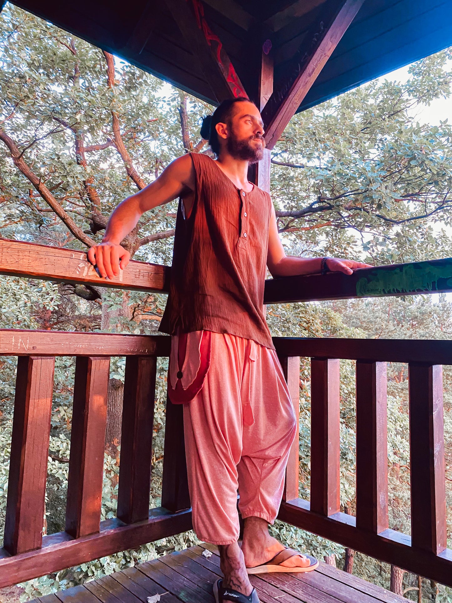 Camiseta Shiva - Crepe Marrom