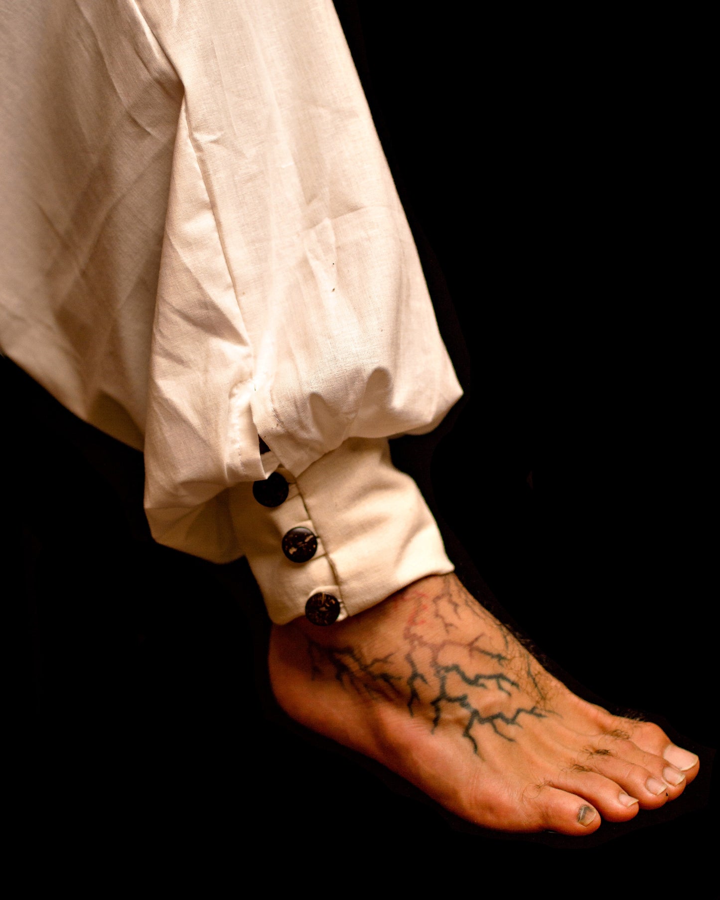 Hindu Pants in Cotton Fabric - Ivory