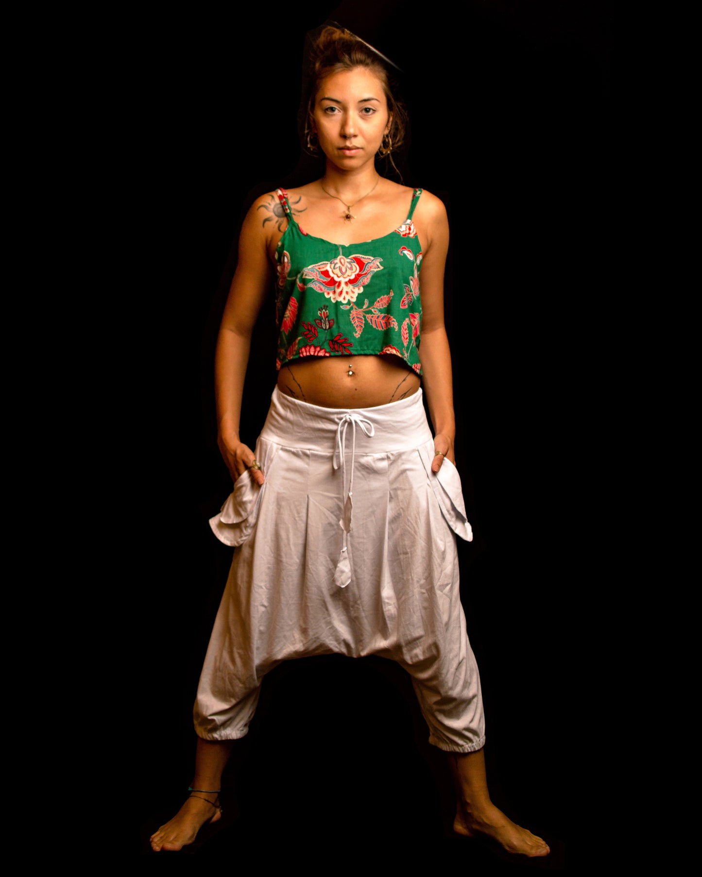 Printed Cropped - Green