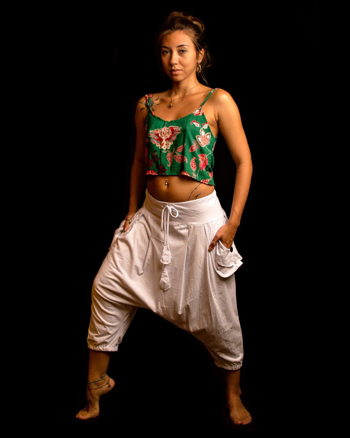 Printed Cropped - Green