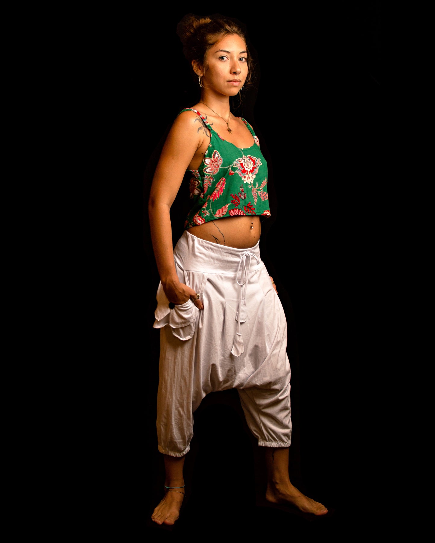 Printed Cropped - Green