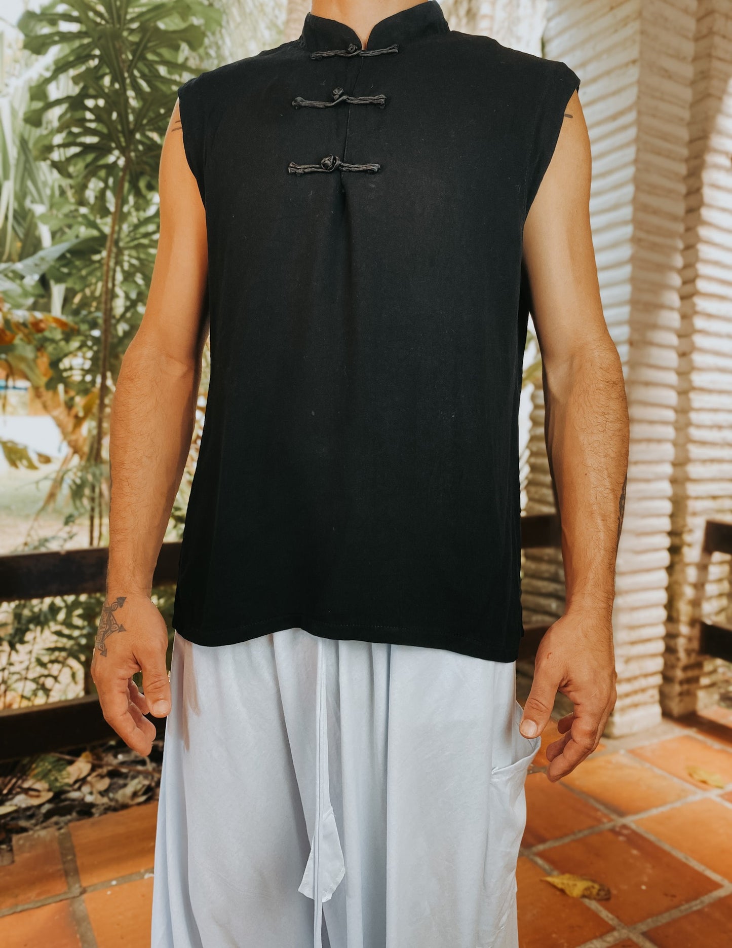Camisa Buddha - Viscose Preta