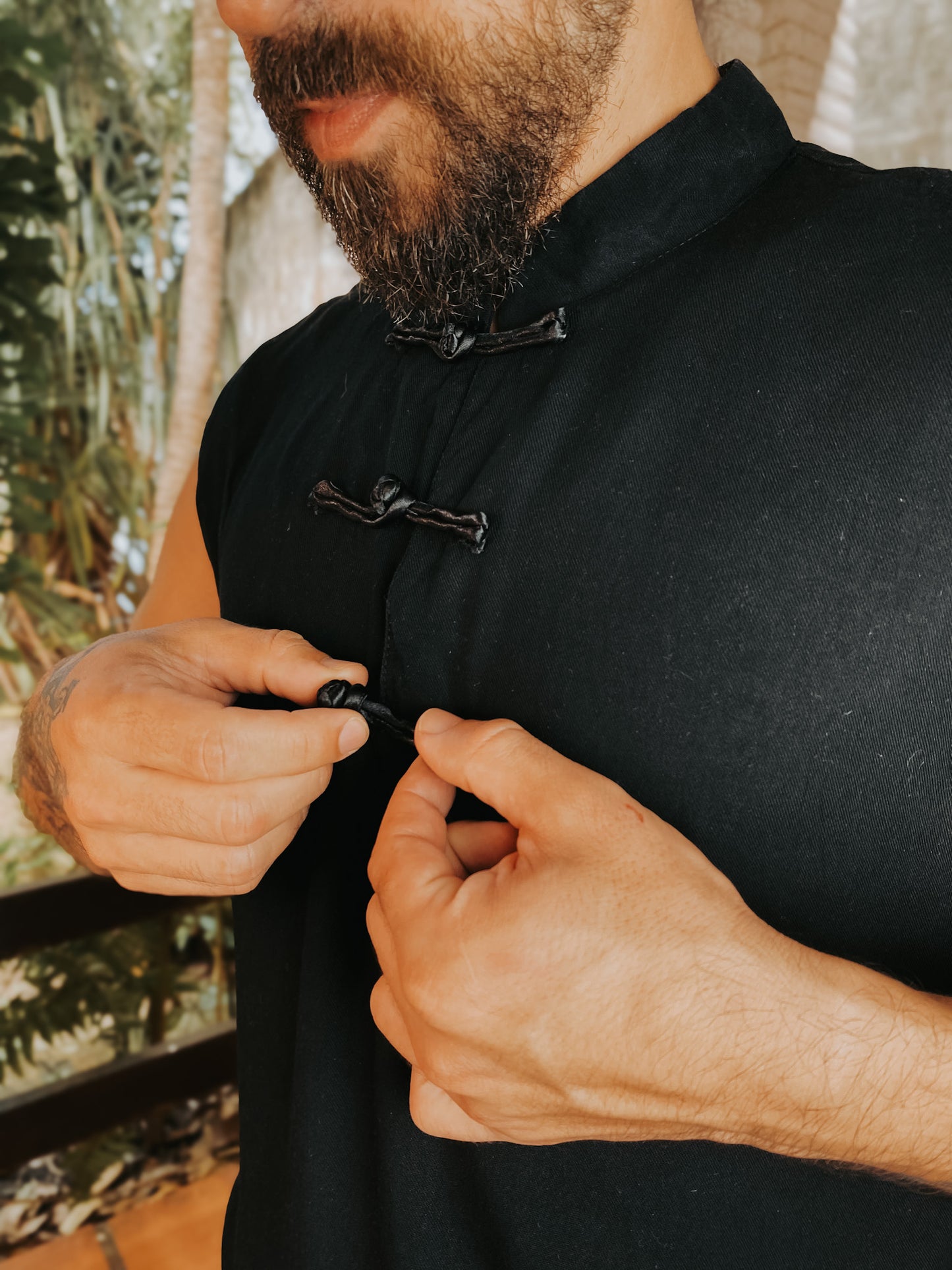 Camisa Buddha - Viscose Preta
