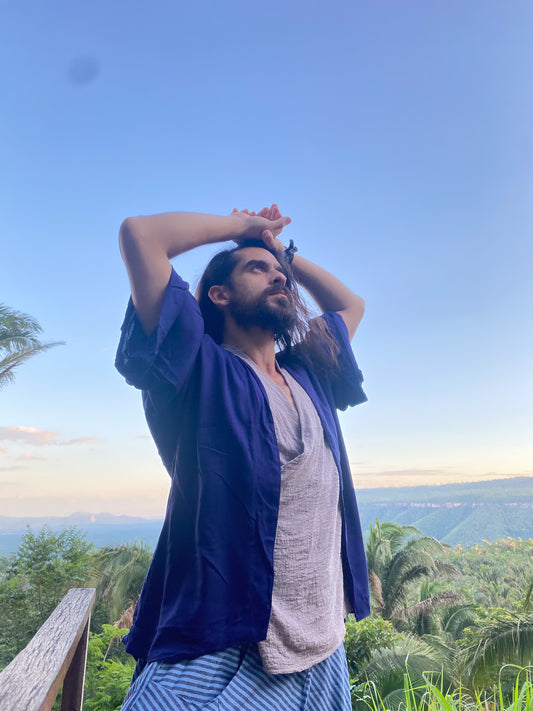 Kimono Samurai - Azul Marinho