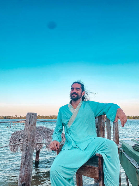 Kimono Zen - Verde Absinto Ecológico (Bazzar)