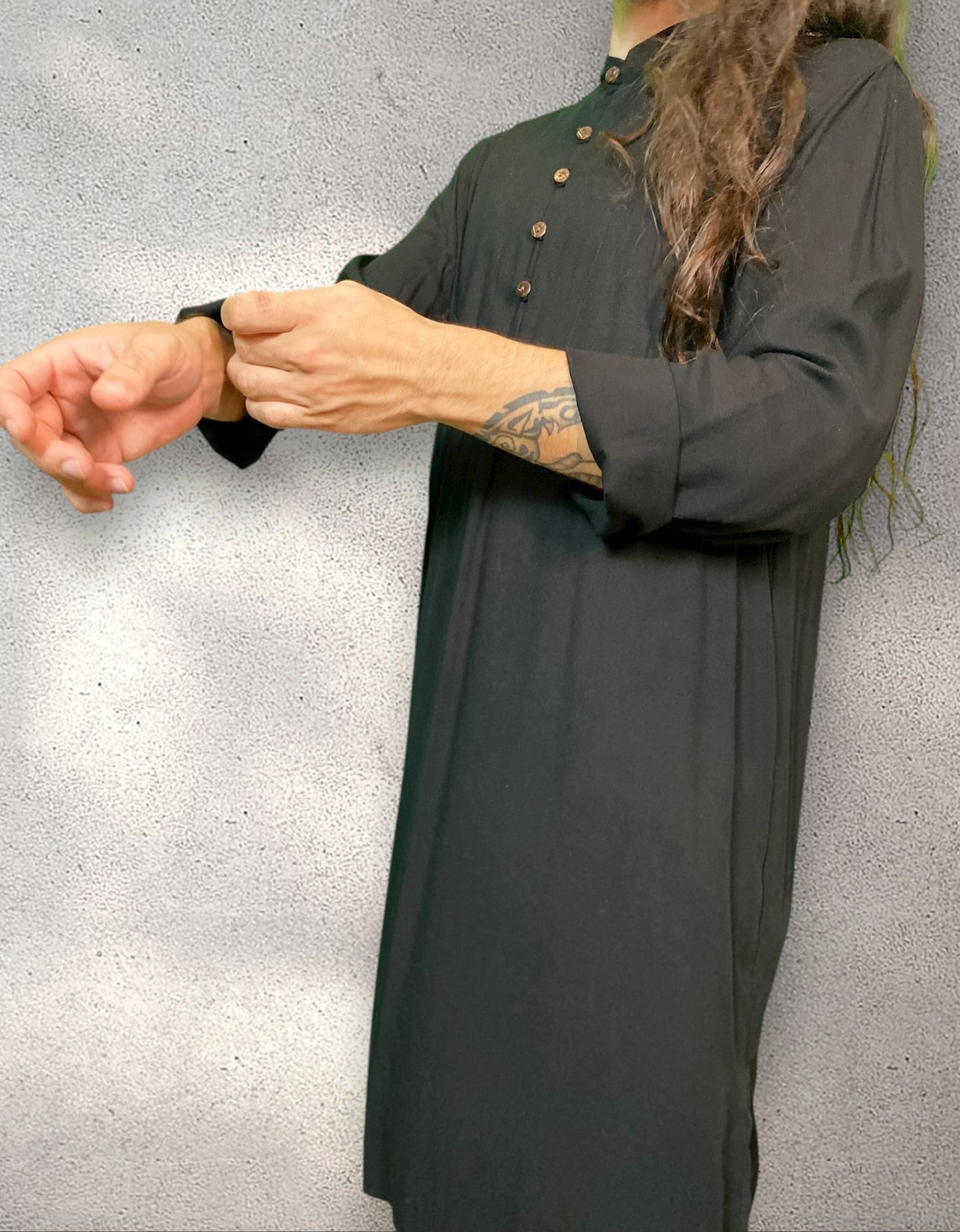 Kurta Indiana - Viscose Preta