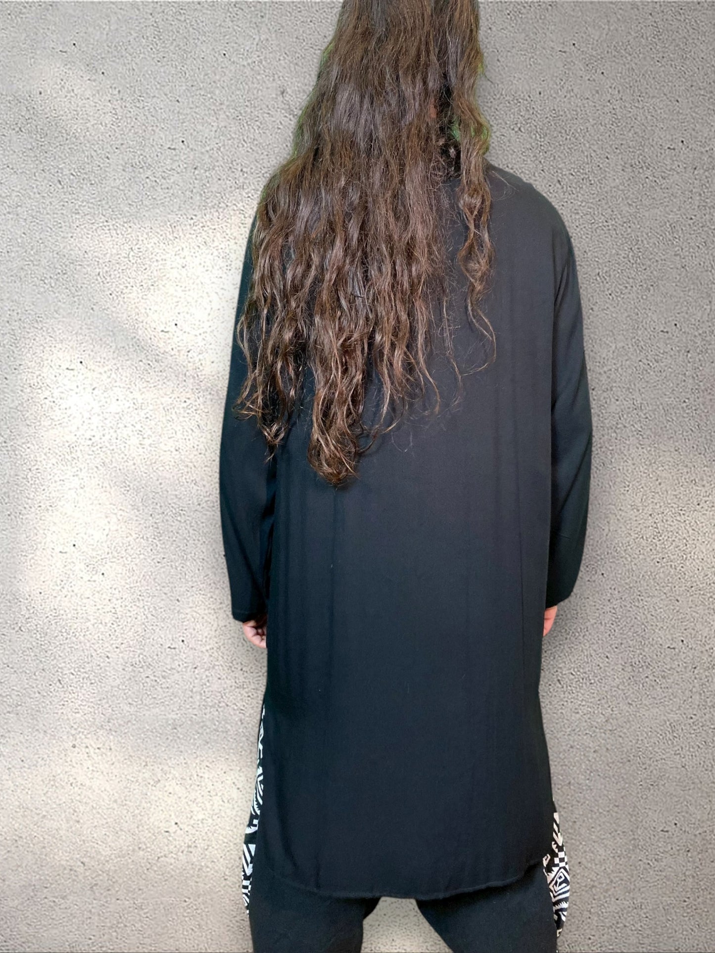Kurta Indiana - Viscose Preta