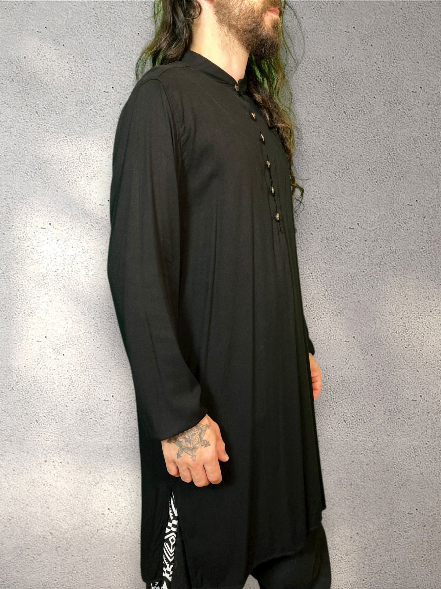 Kurta Indiana - Viscose Preta