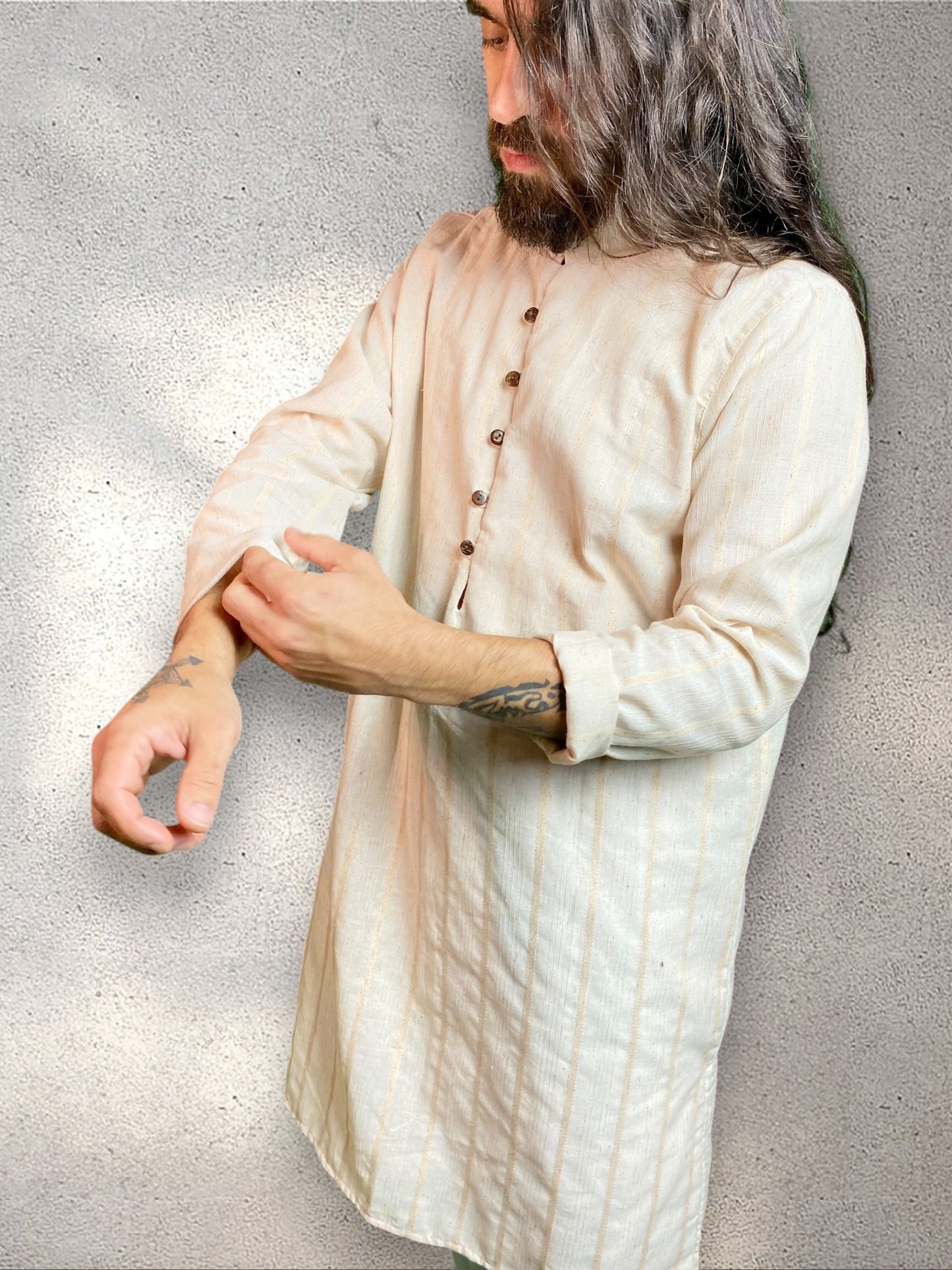 Kurta Indiana - Algodão Ecológico