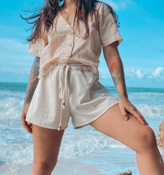 Short Kali - Linho Cru