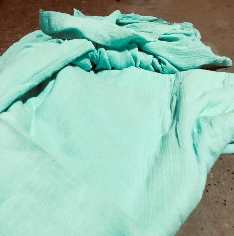 Camiseta Brahma - Crepe Verde Água