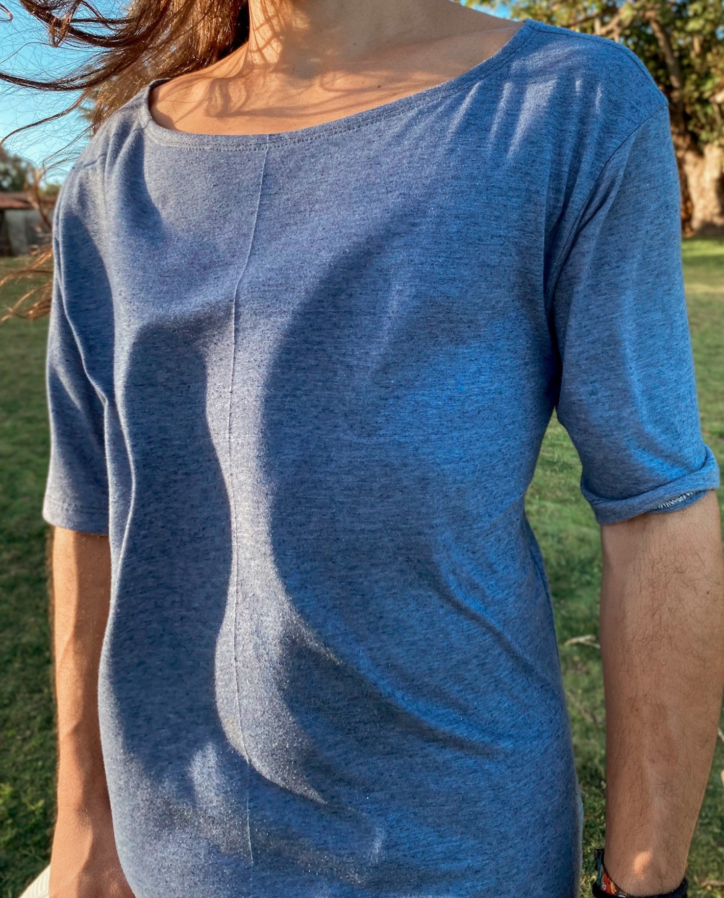 Oversized Canoe Shirt - Ecological White