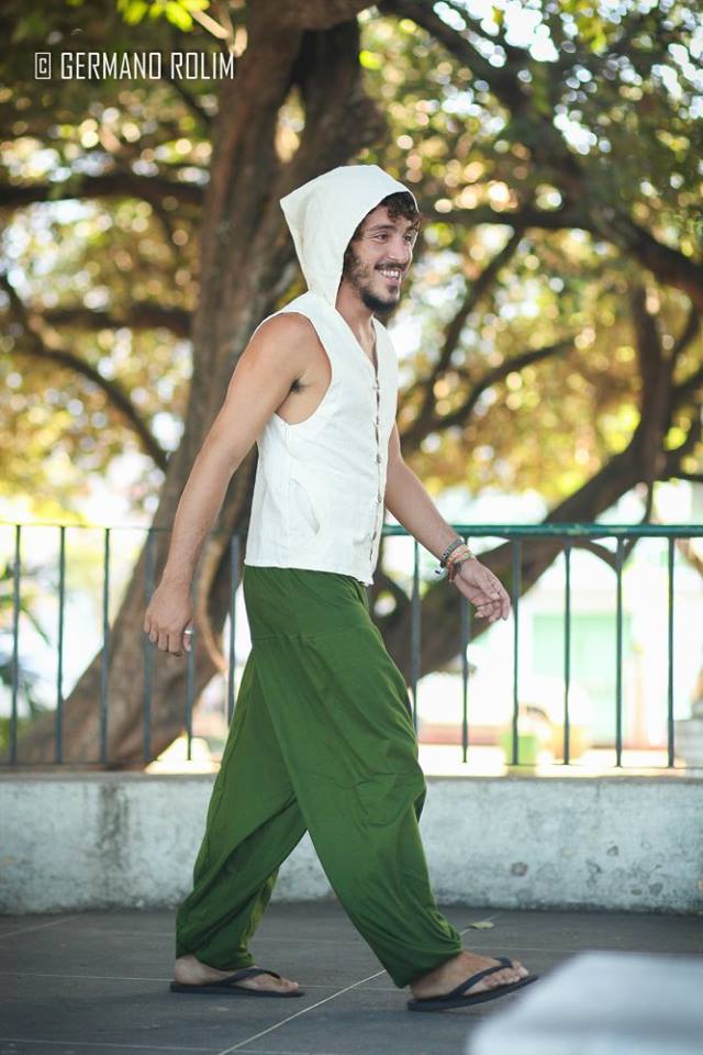 Colete Samurai - Linho Branco