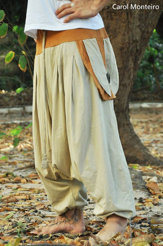 Om Pants - Beige with Earth