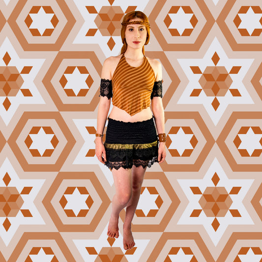 Mini Saia Cigana - Preta