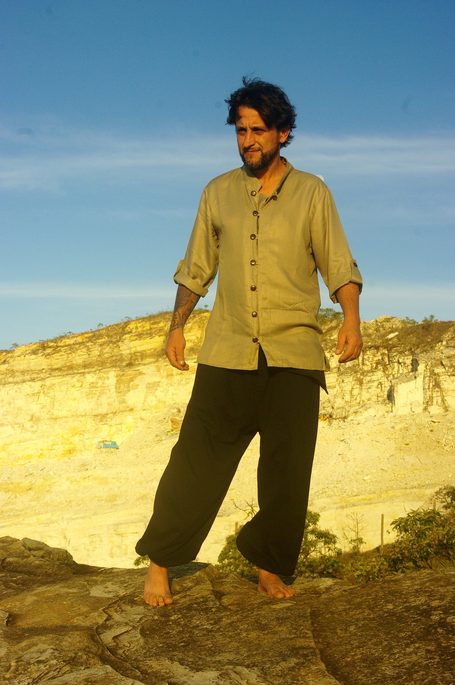 Calça Hindu com Cartucheira - Preta