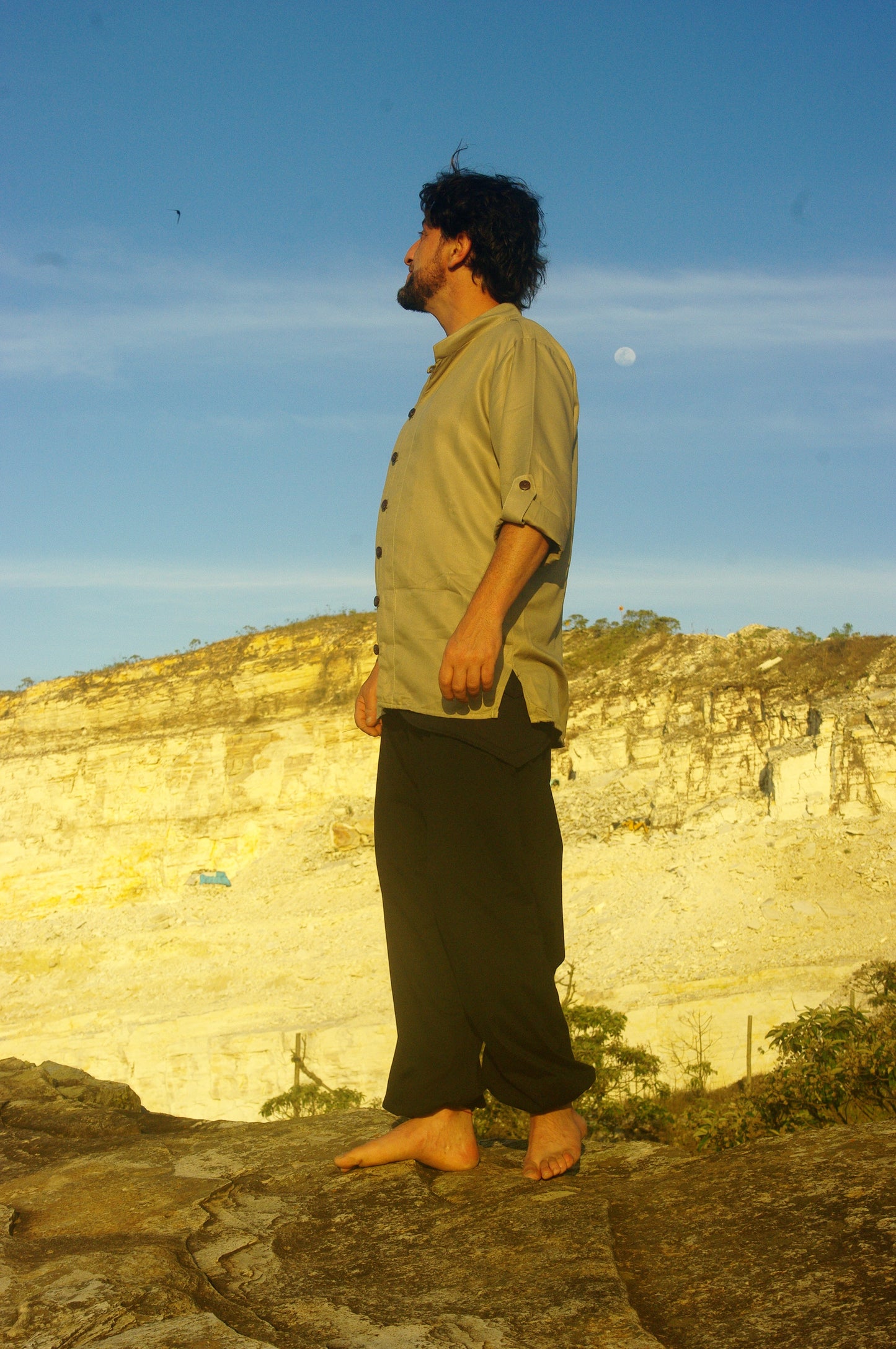 Calça Hindu com Cartucheira - Preta